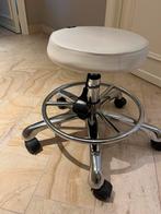 Taboeret, Huis en Inrichting, Bureaustoelen, Ophalen, Gebruikt, Wit, Bureaukruk