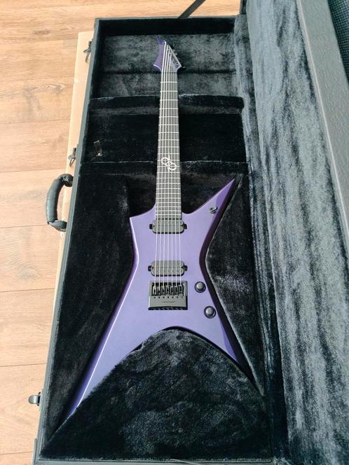 Solar Guitars X1.7MP+ Metallic Purple Gloss, Muziek en Instrumenten, Snaarinstrumenten | Gitaren | Elektrisch, Zo goed als nieuw