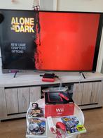 Nintendo Wii Mini Red Console 3 spelletjes met 2 controllers, Ophalen of Verzenden, Zo goed als nieuw, Met 2 controllers, Met games