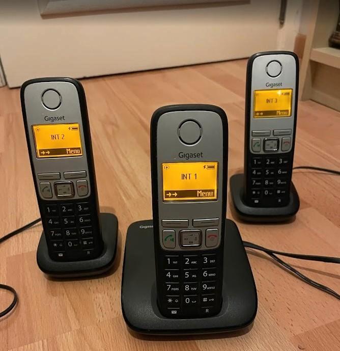 Gigaset A400 Trio, Télécoms, Téléphones fixes | Combinés & sans fil, Comme neuf, 3 combinés, Enlèvement