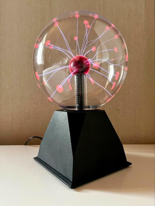 Plasma Ball Lamp, Muziek en Instrumenten, Licht en Laser, Gebruikt, Licht, Geluidgestuurd, Kleur, Ophalen of Verzenden