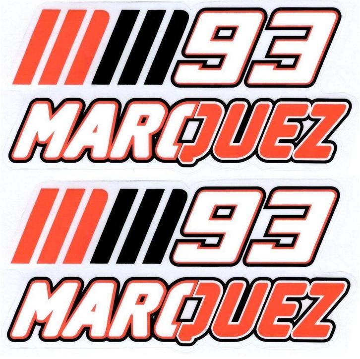 Marc Márquez 93 sticker set #23, Motoren, Accessoires | Stickers, Verzenden