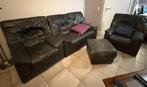 Lederen salon, Huis en Inrichting, Ophalen, Gebruikt