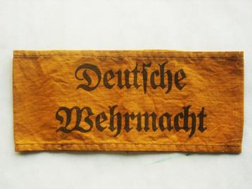 Brassard allemand original et d'époque de la Wehrmacht  beschikbaar voor biedingen