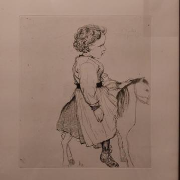 Henri EVENEPOEL Nice 1872  Parijs 1899 Ets Charles au cheval beschikbaar voor biedingen