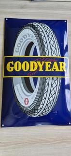 Plaque émaillée Goodyear 65 cm  x 40 cm bombée, Ophalen of Verzenden
