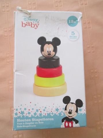 Disney Mickey Mouse houten stapeltoren (nieuw) beschikbaar voor biedingen