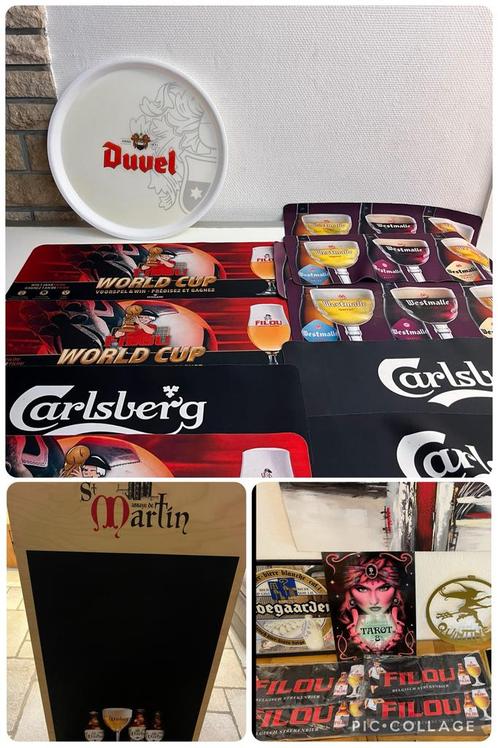 Duvel filou westmalle carlsberg quintine tarot saint martin, Verzamelen, Biermerken, Zo goed als nieuw, Duvel, Ophalen