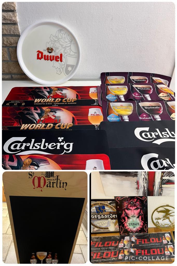 Duvel filou westmalle carlsberg quintine tarot saint martin, Verzamelen, Biermerken, Zo goed als nieuw, Duvel, Ophalen