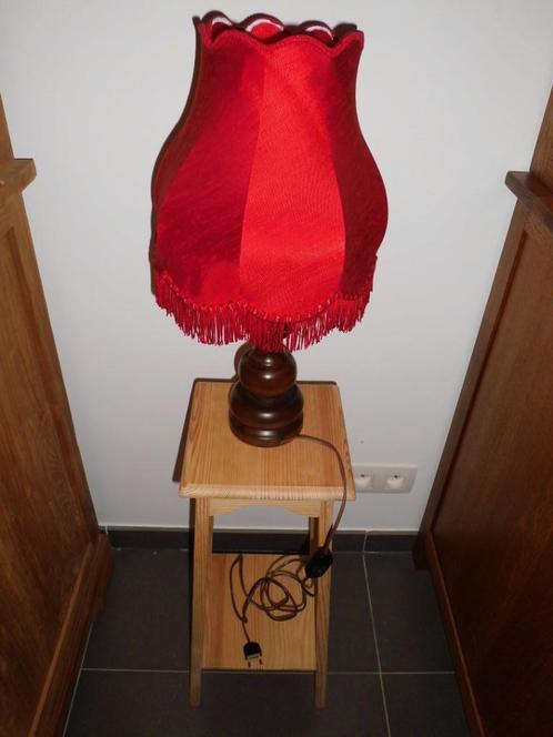 tafel lamp, Huis en Inrichting, Lampen | Tafellampen, Zo goed als nieuw, Minder dan 50 cm, Hout, Ophalen