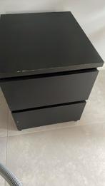 Petite commode noire IKEA avec griffe à voir sur la photo, 1 ou 2 tiroirs, Utilisé
