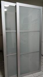 Portes coulissantes Pax Ikea pour armoire 150x201 cm, Enlèvement, Verre