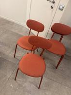 4 chaises IKEA, Rouge, Métal, Comme neuf, Enlèvement