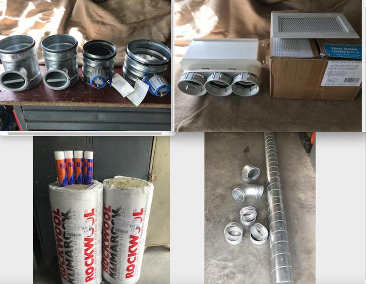 VENTILATIE . Restant verbouwing "MOET WEG", Doe-het-zelf en Bouw, Ventilatie en Afzuiging, Nieuw, Ophalen