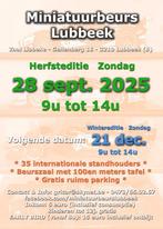 Miniatuurbeurs Lubbeek 28/9 - 9u tot 14u, Ophalen, Nieuw, Overige typen