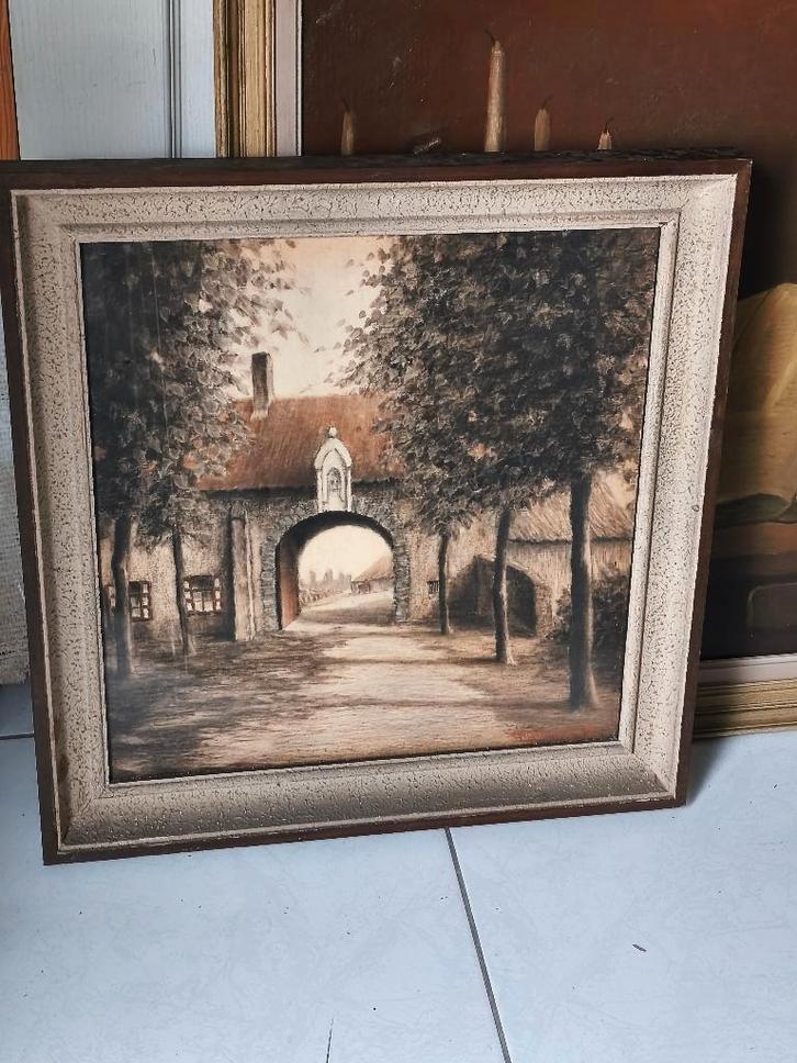 Pastel signe georges lammers, Antiek en Kunst, Kunst | Tekeningen en Fotografie, Ophalen of Verzenden