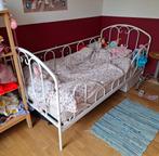 eenpersoonsbed 195 x 95 cm metaal kind wit, Huis en Inrichting, Slaapkamer | Bedden, Ophalen, Eenpersoons, Wit, Zo goed als nieuw