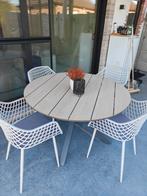 Tuintafel diameter 148, Enlèvement, Comme neuf, Rond, Aluminium