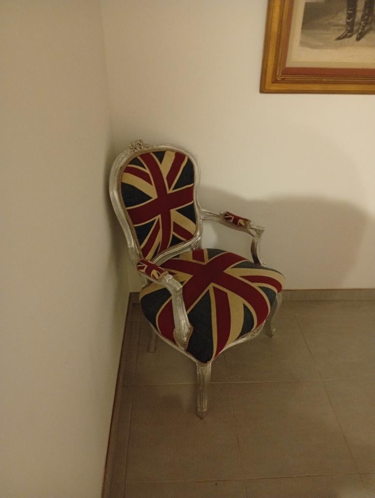 Fauteuil drapeau Anglais, 100 à 125 cm, Enlèvement, Utilisé, Tissus