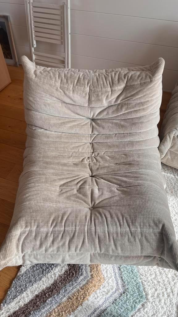 Canapé Togo 1 place Ligne Roset, Maison & Meubles, Fauteuils, Comme neuf, Tissus, 75 à 100 cm, 100 à 125 cm, Enlèvement