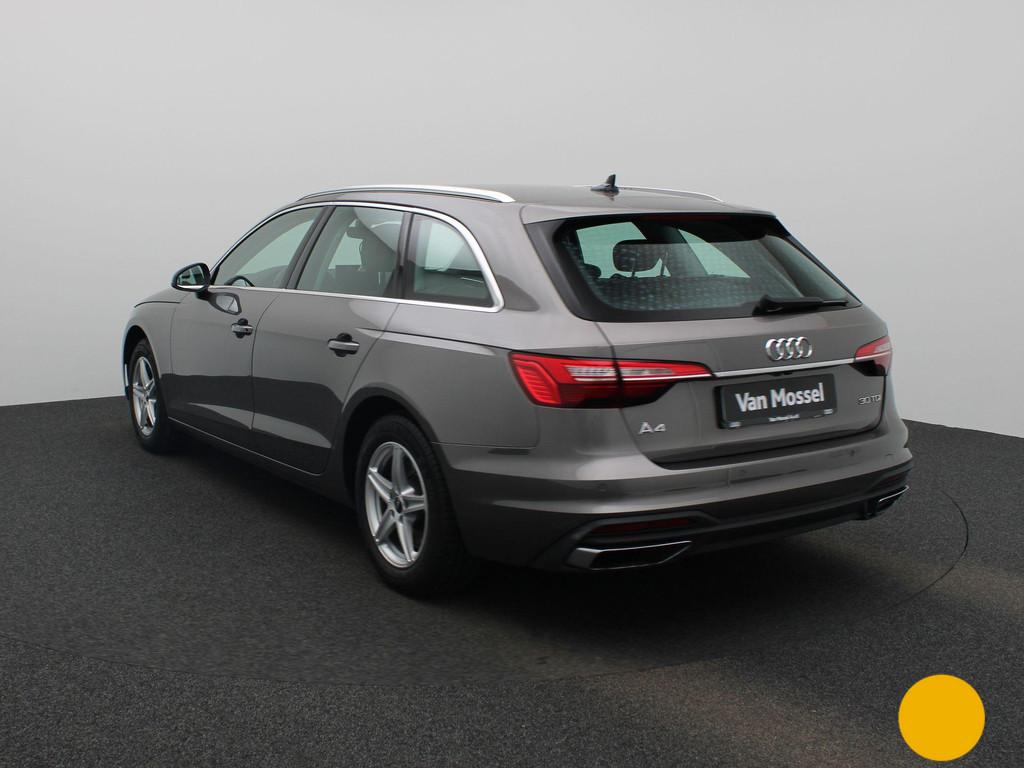 Audi A4 Avant 2.0 30 TDi S tronic (automatique), 100 kW, Argent ou Gris, 1610 kg, Entreprise