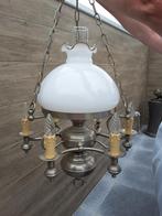 Vintage Tinnen kroonluchter met de lampjes, Enlèvement ou Envoi