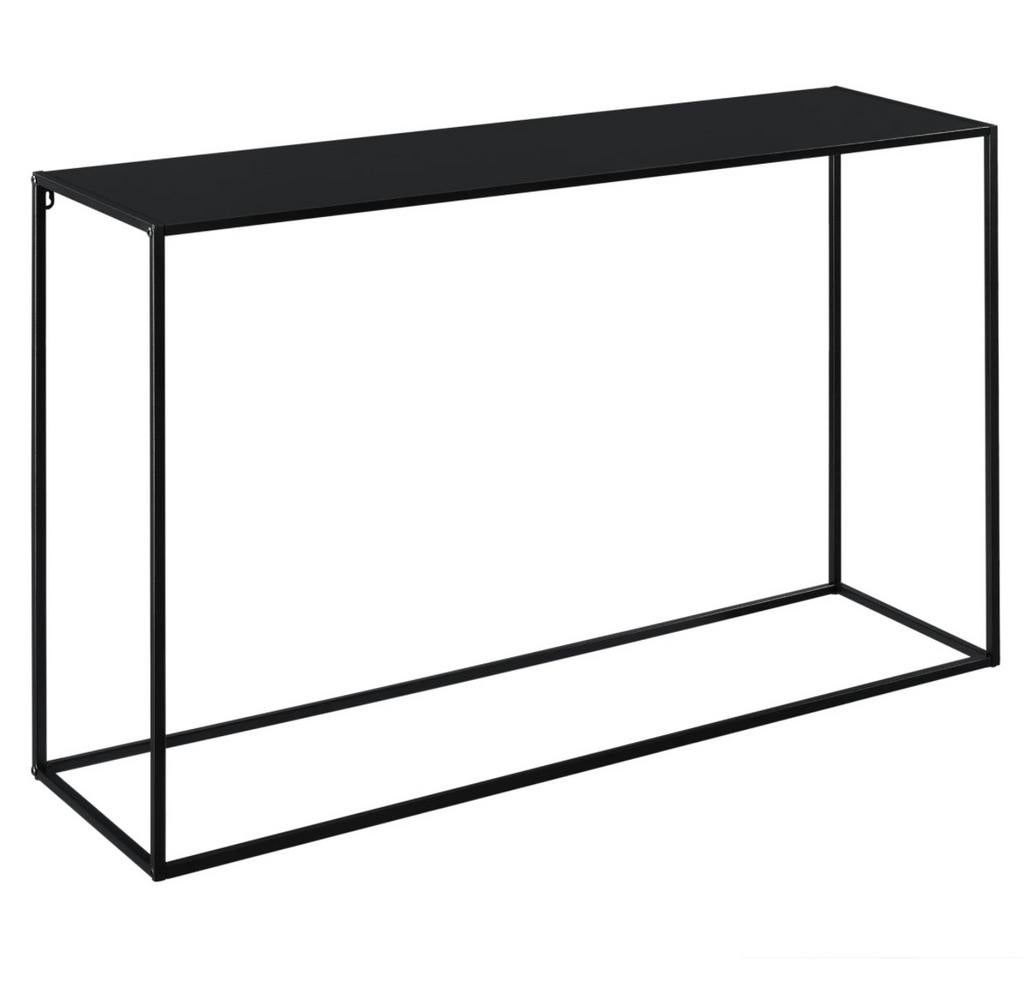 Sidetable / industrieel zwart metaal en hout, Ophalen, Metaal