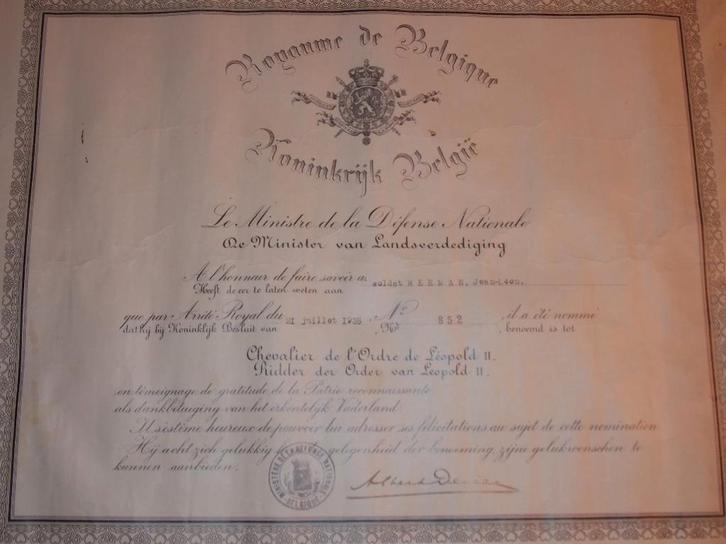 Lot van 6 Medailles diplomas, Verzamelen, Militaria | Algemeen, Landmacht, Overige typen, Ophalen of Verzenden