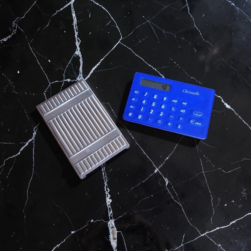 Christofle calculette/convertisseur euro collection, Argent