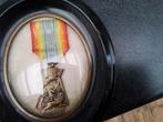 Unieke zeldzame ww1 medaille in bol glas kadertje, Enlèvement ou Envoi
