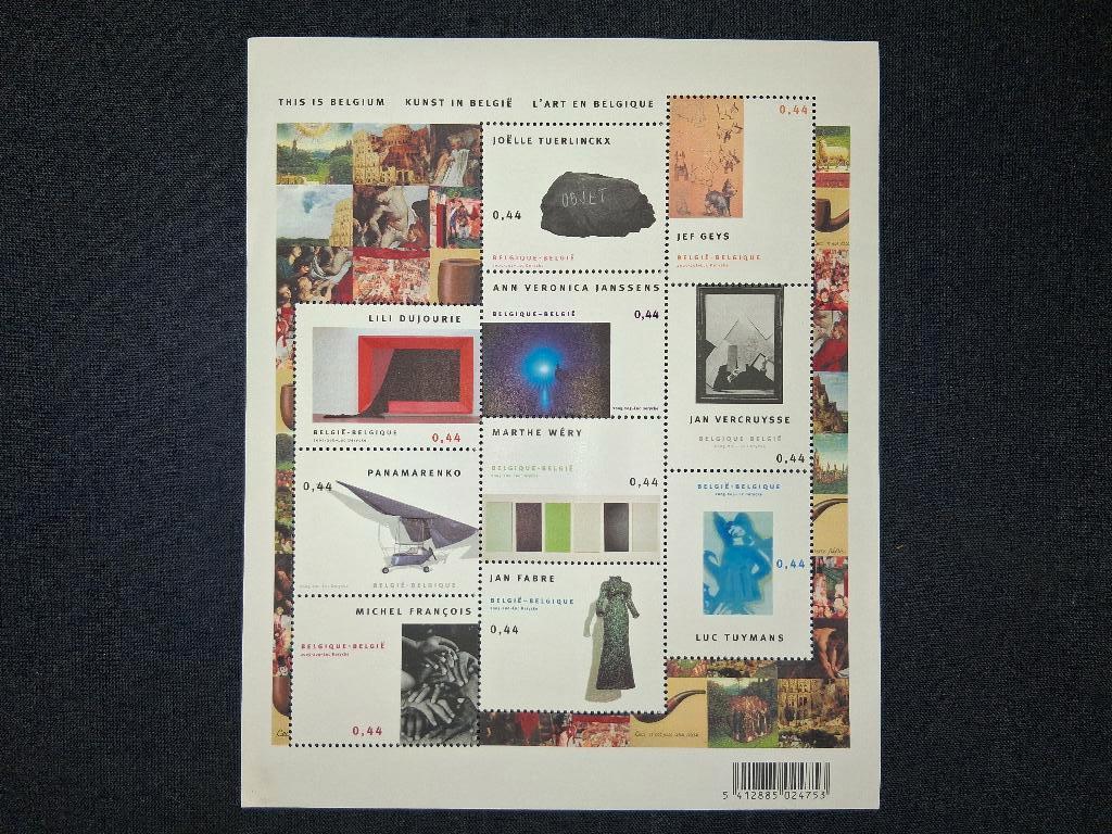 Feuillet Belgique 2003 - L'Art en Belgique - Neuf MNH, Neuf, Enlèvement ou Envoi, Non oblitéré, Art