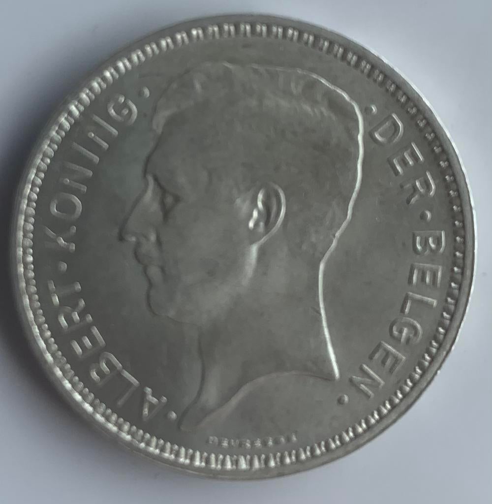 ALBERT I KONING DER BELGEN 20FRANK 1934 ZILVER, Ophalen of Verzenden, Zilver
