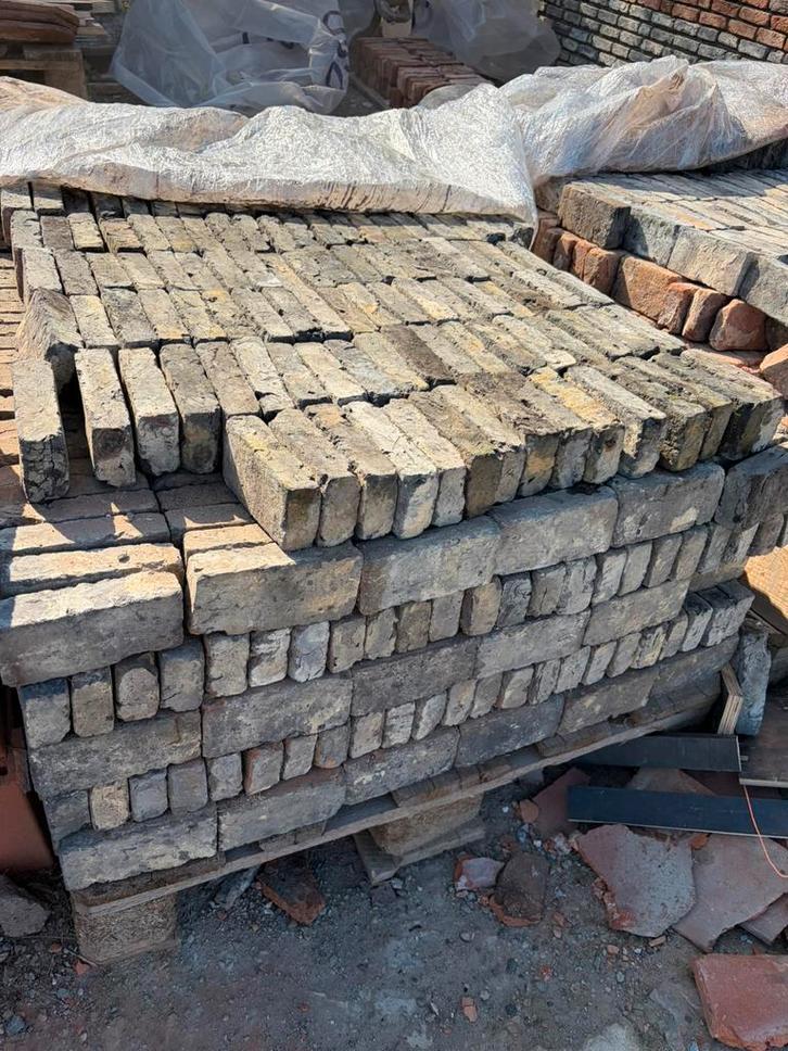Recuperatiestenen paepesteen 1300 blauw en 800 rood, Bricolage & Construction, Briques, Comme neuf, Enlèvement