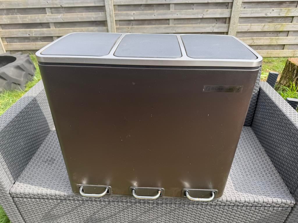 Prullenbak 3 bakken, Ophalen, Gebruikt