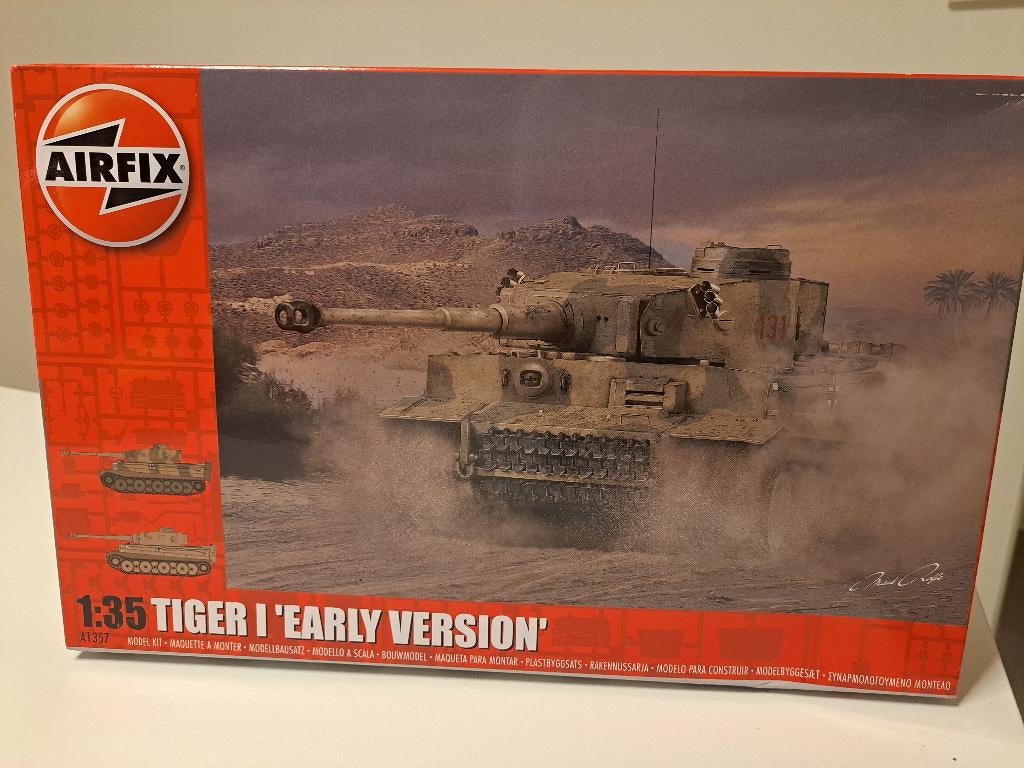 Airfix | Nr. A1357 | 1:35 - Tiger I 'Early Version', Hobby en Vrije tijd, Modelbouw | Auto's en Voertuigen, Tank, Airfix, 1:32 tot 1:50