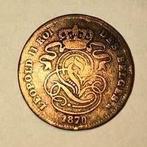 Leopold 2 , 2 centimes 1870 Fr., Postzegels en Munten, Munten | België, Ophalen of Verzenden, Brons, Losse munt