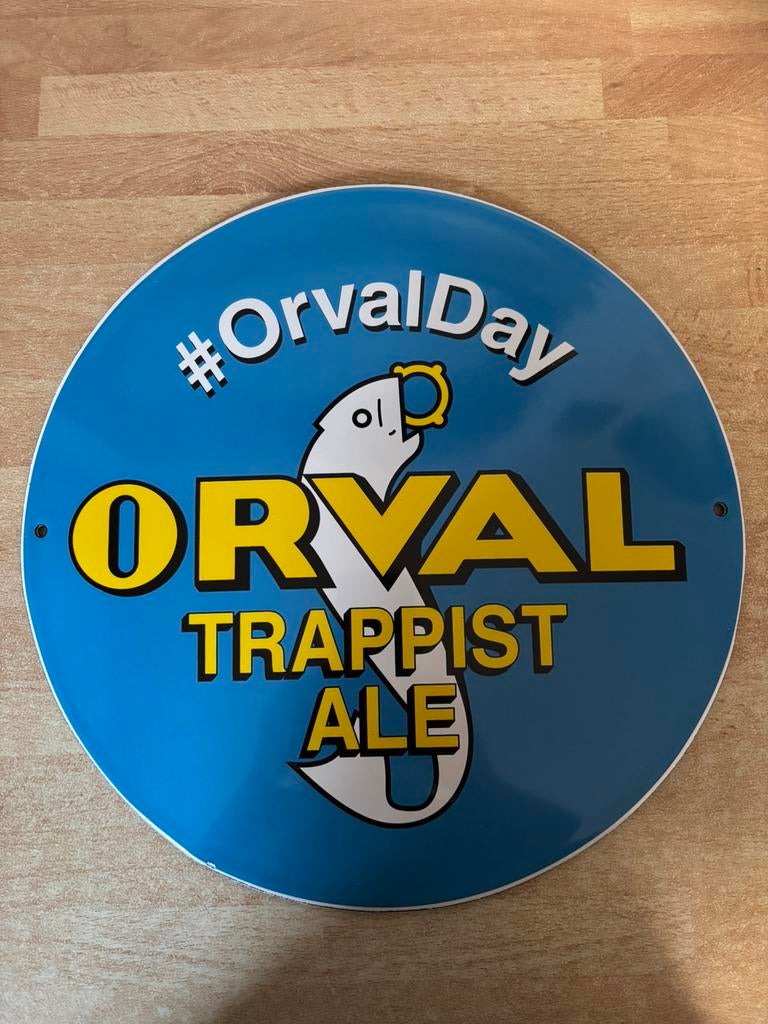 Plaque Emaillee Orval, Collections, Enlèvement ou Envoi