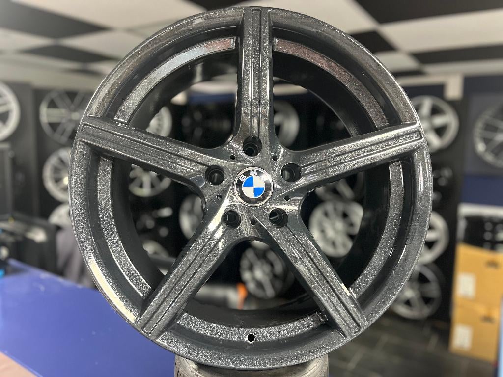 IN STOCK: 19 inch 5x120 set sportvelgen + nieuwe poedercoat, Autos : Pièces & Accessoires, Pneus & Jantes, Jante(s), Pneus été