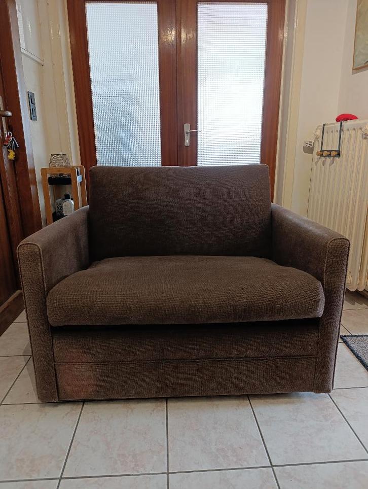 Canapé lit/convertible, Maison & Meubles, Canapés | Salons, Comme neuf, Banc droit, Une personne, Métal, Tissus, Enlèvement