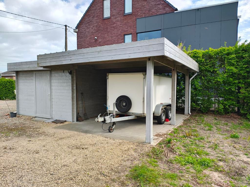 Carport tuinhuis overkapping, in zeer goede staat. Groot!, Tuin en Terras, Ophalen, Gebruikt, Tuinhuis, 2 ramen