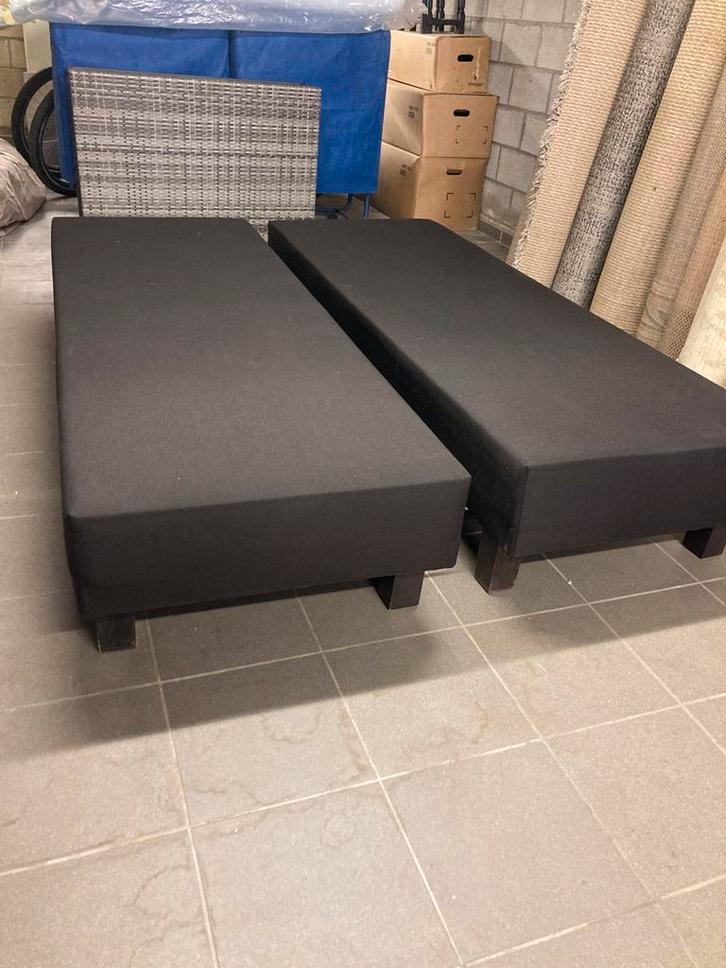 Boxspring 140x200 bonellvering, Maison & Meubles, Chambre à coucher | Canapés-lits, Utilisé, 140 cm, 200 cm, Enlèvement