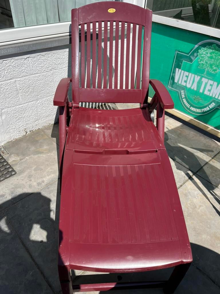 Ligzetel voor in tuin, Ophalen, Zo goed als nieuw