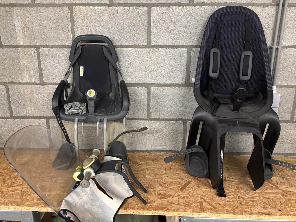 Kinderzitjes fiets voor en achter, Ophalen, Zo goed als nieuw