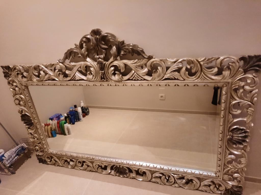Grote spiegel in barok stijl, Huis en Inrichting, Woonaccessoires | Spiegels, Ophalen, 100 tot 150 cm, 125 cm of meer, Zo goed als nieuw