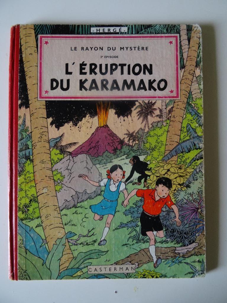 L''Eruption du Karamako - Hergé Casterman B12- 1955, Livres, BD, Utilisé, Une BD, Enlèvement ou Envoi
