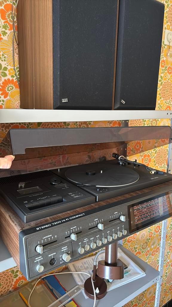 Vintage platendraaier/recorder, Ophalen, Gebruikt