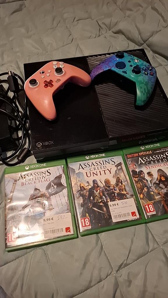 Xbox one + 3 manette xbox + 3 jeux, Consoles de jeu & Jeux vidéo, Consoles de jeu | Xbox One, Xbox One, Enlèvement