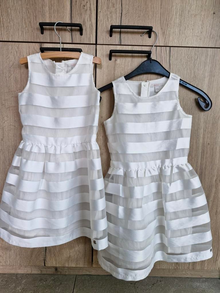 2 Nieuwe witte kleedjes Esptit, Kinderen en Baby's, Kinderkleding | Overige, Ophalen