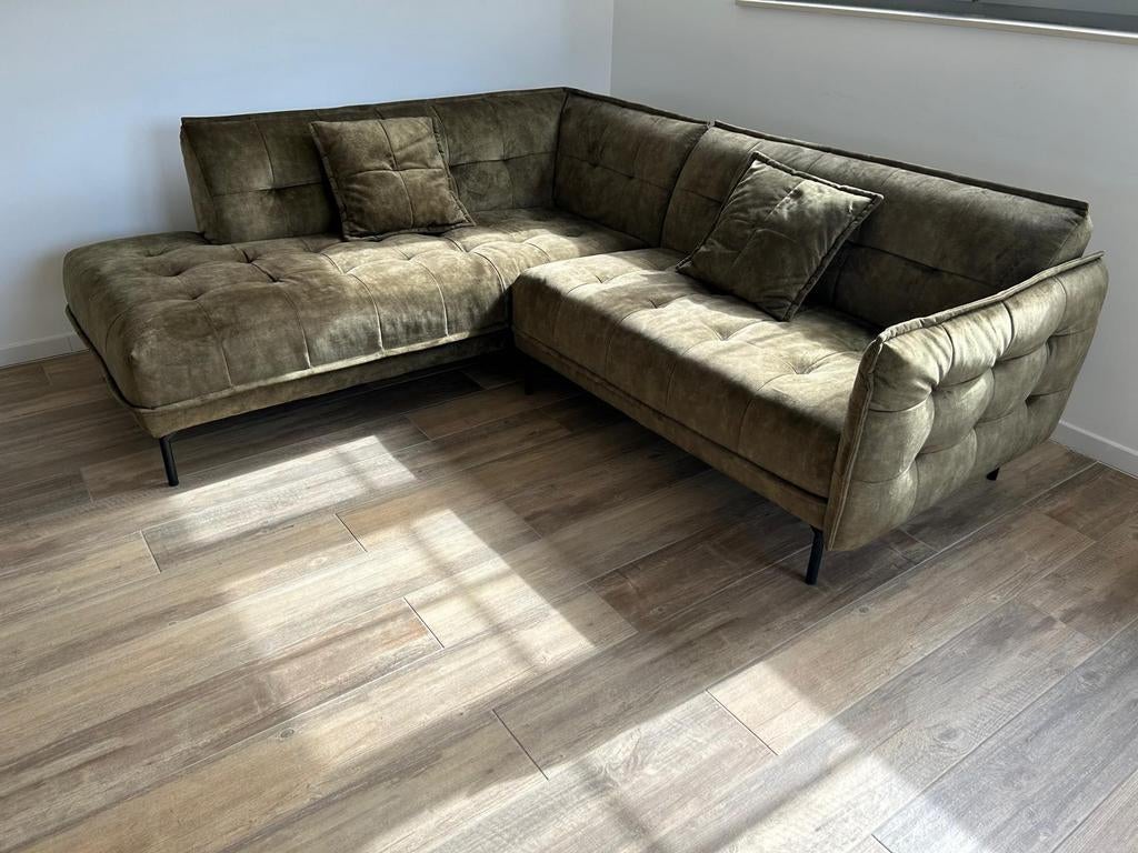 Sofa 5pers style scandinave en Suède (New De Wolf), Maison & Meubles, 100 à 125 cm, Banc d'angle, Enlèvement, Tissus