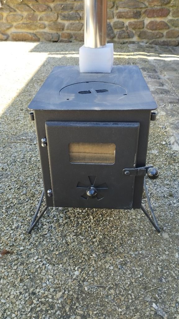 Poêle à bois de camping jardin, Maison & Meubles, Neuf, Enlèvement, Bois, Autoportant